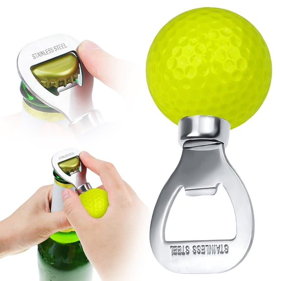 LGHDIWN Golf Ball-Shaped Funny Bottle Opener - Novelty Kitchen Tool for Food Lovers and Enthusiasts, Unique Gadget for Home, Office or as a Gift for Cooking Hobbyists