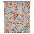 thumbnail image 2 of Red Rose Sheer Curtains 84 Inches Long, Farmhouse Romantic Botanical Floral Vines Light Filering Curtains, Breathable Simi Curtain Privacy Drapes for Living Room Bedroom Lightweight Window Treatment, 2 of 9