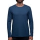thumbnail image 1 of Playera Manga Larga Para Hombre De Algodón Pima y Tela Spandex Unbranded Co Long Sleeve Crew Neck Indigo L, 1 of 6