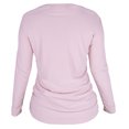 thumbnail image 4 of Loiseau Elegant Tunic Long Sleeve Women Blouses Top Pink Size S, 4 of 5