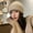 Khaki, variant on Hat Female Autumn And Winter Wool Hat Tide Korean Version Of The Warm Ear Care Ear Cold Hat Puppet Hat Pure Color Versatile Face