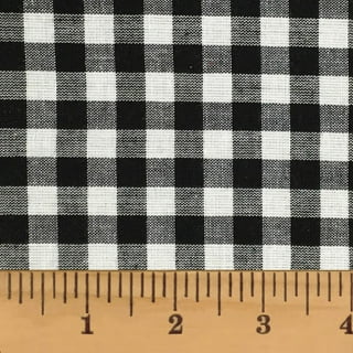 BALLARD DESIGNS BUFFALO CHECK BLACK CREAM CHECKER MULTIUSE FABRIC