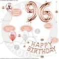 thumbnail image 3 of 96th Birthday Decoration Rose Gold with Silver Curtain, 96 Party Supplies, 96th Sash, 96 Cake Topper, 96th Photo Props, Confetti Balloons, 3 of 4