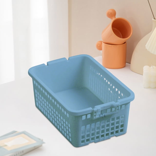 Caja de Almacenamiento de Artículos Varios, Cesta de Plástico, Cesta de Almacenamiento para Armarios Del Hogar, Cesta para Aperitivos, Juguetes, Cajas de Almacenamiento Grandes, Cesta