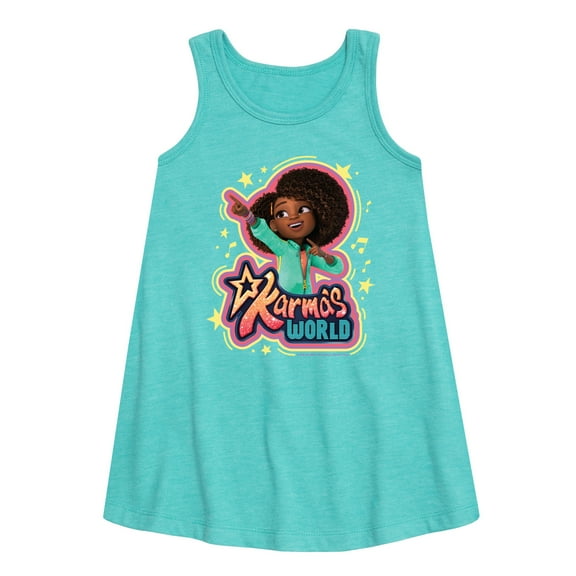 Karma's World - Karma Art - Toddler and Youth Girls A-line Dress