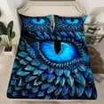 thumbnail image 2 of Teal Dragon Eye Bed&nbsp;Sheets&nbsp;Set Vintage 3D Dragon Queen Sheet&nbsp;Set for Boys,Gothic Sheets Mythical Animal Bed Set,Artistic Fantasy Room Decor Aesthetic, 2 of 5