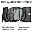 thumbnail image 3 of Pack – 2pcs Waterproof Diapers Dog Belly Band With Absorbent Pad Male Wrap Reusable Black Sz XL (waist 16" - 20"), 3 of 4