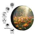 thumbnail image 4 of Gaeub Butterflies In Flower Field 14-17in Tire Cover, Spare Tire Cover, for Camper Caravan, Trailer, Car, Truck, SUV, Jeep-15 inch, 4 of 6