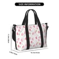 thumbnail image 3 of Zufioo Tulips Flowers Pattern Hand-held Travel Bag, Waterproof Adjustable Shoulder Strap Crossbody Duffel Bag, Suitable for Work, Short trips, Sports, 3 of 8