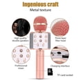 thumbnail image 3 of CUITING Professional Handheld Wireless Karaoke Microphone USB Speaker Microphone for Kids Music Player Singing Recorder KTV, 3 of 7