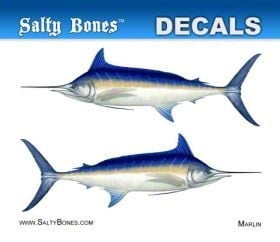 Salty Bones BPF9448M Decal Mini-Mako Shark