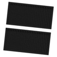 thumbnail image 2 of 2 alfombrillas de silicona para barra, escurridoras, de secado rápido, versátiles, para encimeras, cafeterías, camping, granjas y cocteles. Negro, 2 of 9