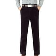 thumbnail image 1 of Pantalones largos para hombre, de color liso, rectos, de tubo, sin terciopelo añadido, de cintura alta, con cremallera y bolsillo, de pana, de poliéster., 1 of 6