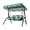 Green, variant on MKHSQHDG Today's Deals Outdoor Porch Swing with Adjustable Ceiling Outdoor Terrace Gliding Swing Without Heavy Bracket Suitable for Terrace Backyard Garden