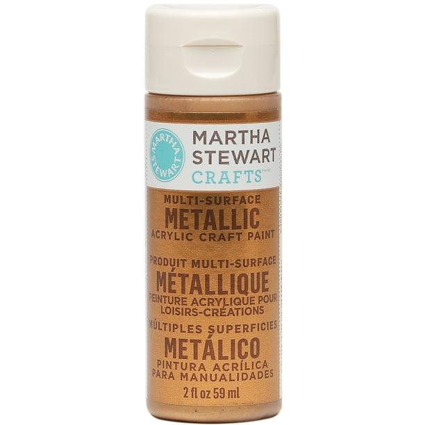 Martha Stewart Metallic Acrylic Craft Paint 2 OuncesCopper Walmart