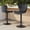 Classic Black, variant on Atilioo Bar Stools Set of 2, Adjustable Counter Height Swivel Barstool Dinning Chair with PU Leather & Back and Footrest for Bar Kitchen, White