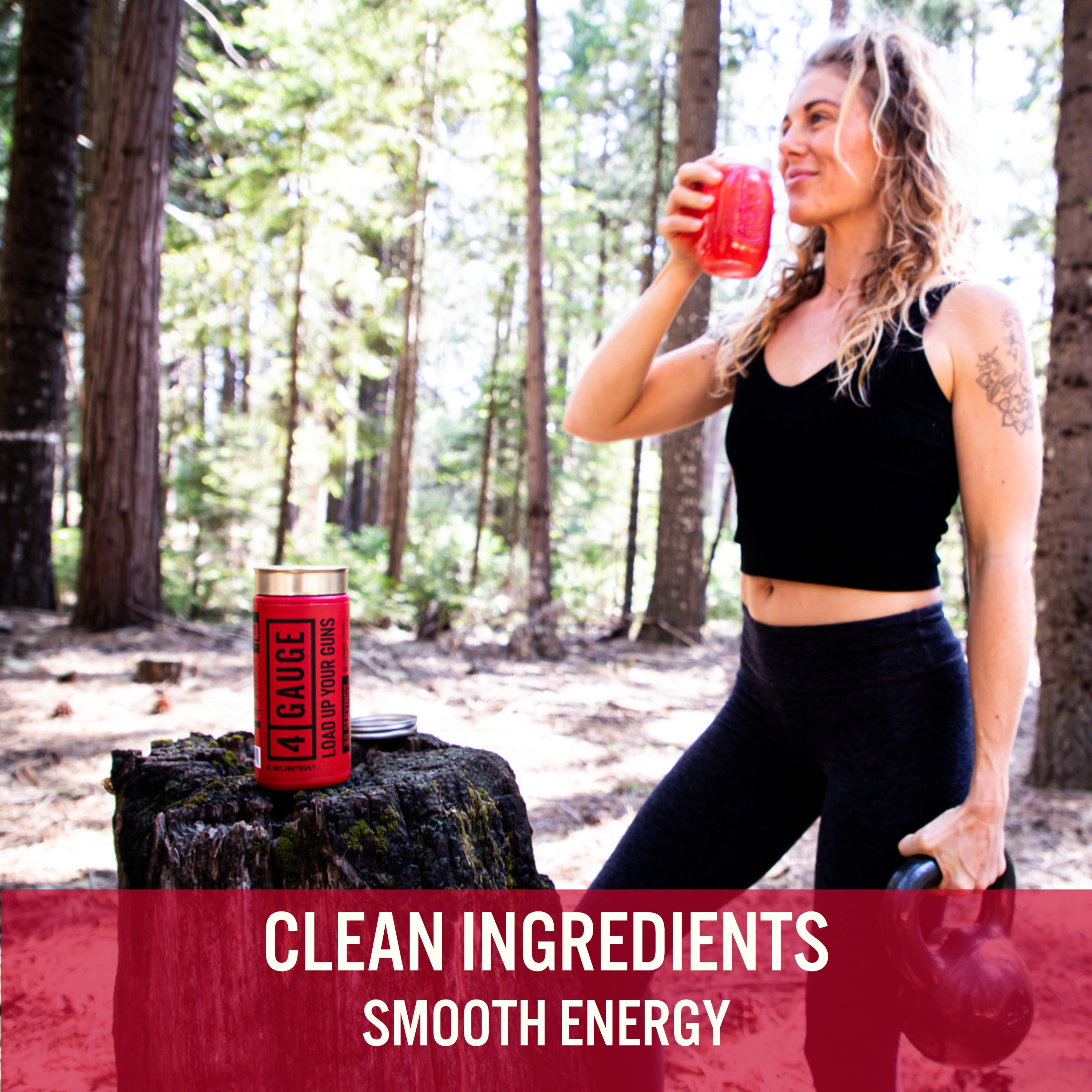 4 GAUGE Preworkout - Delicious, Smooth, Long Lasting Energy Without The Crash - No Artificial Sweeteners - Fruit Blast Flavor - 30 Servings - L-Citrulline Nitric Oxide Booster