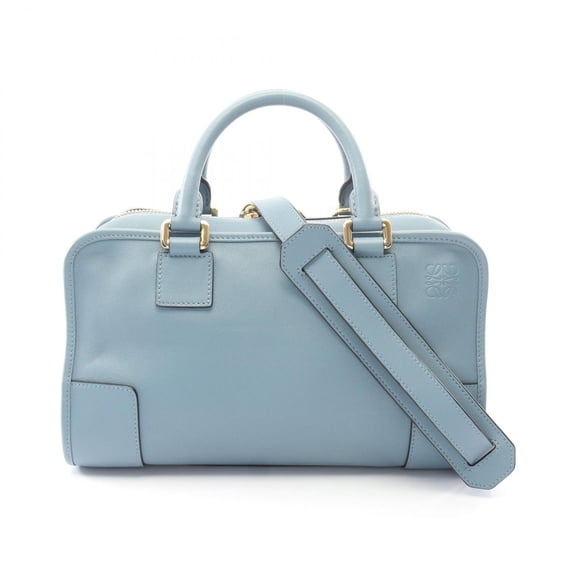 Pre-Owned Loewe Amazona 28 2-Way Handbag, Leather, Women's, Blue