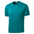 thumbnail image 5 of Mens Short Sleeve Performance Tall PosiCharge Competitor Polyester Tee Tropic Blue LT, 5 of 6