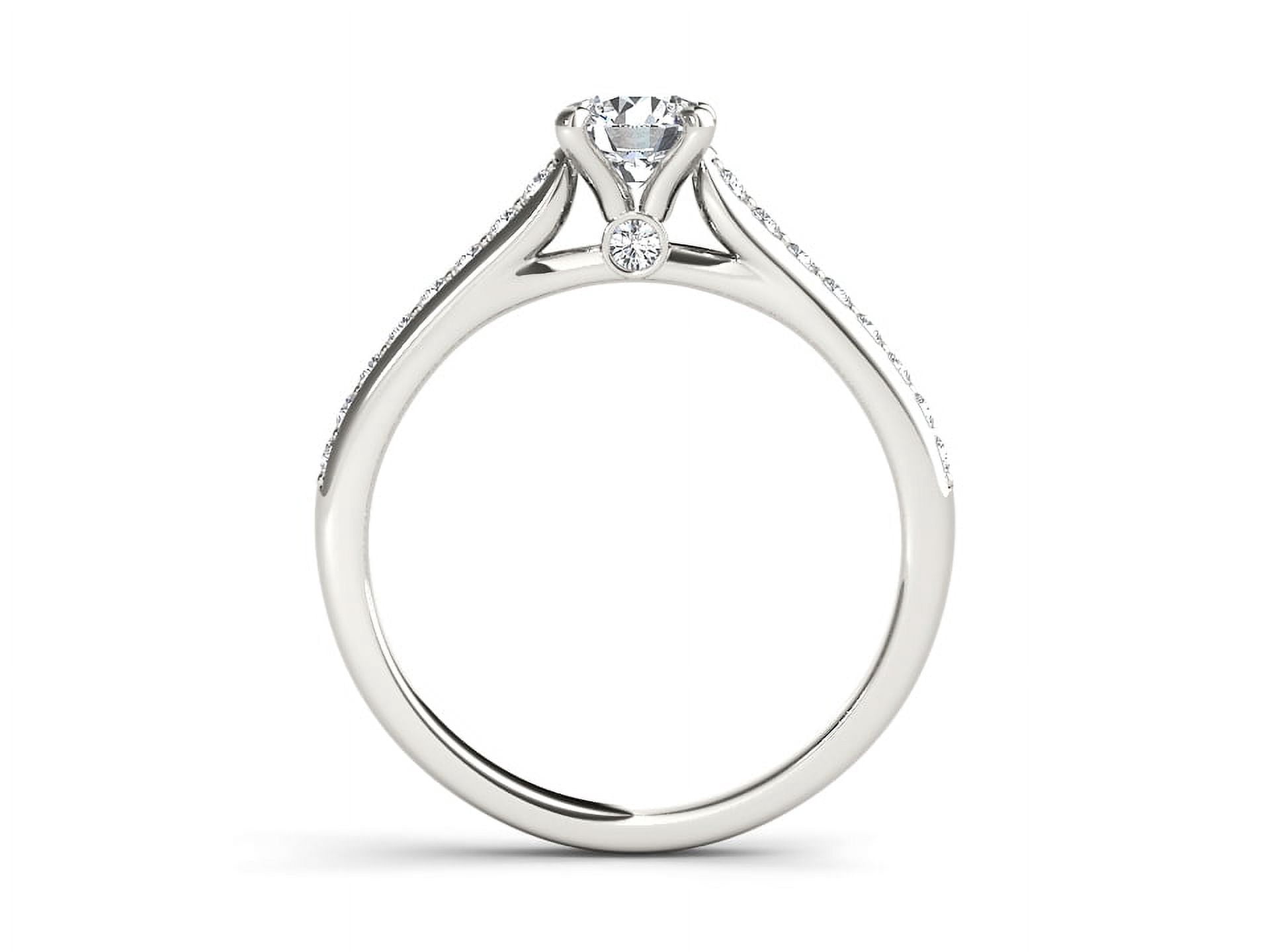 1 Carat T.W. Diamond Classic 14kt White Gold Engagement Ring