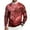 Vermilion, variant on yuCgh Men's Long Sleeve Ribbed Pullover with Valentine's Day Pattern, Round Neck Casual Knit Sweater, Festive Design Comfort Fit Soft Fabric,Hot Pink L