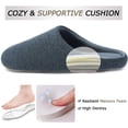thumbnail image 4 of Slack Men's Daniel Waffle Knit Memory Foam Scuff Slipper, 4 of 7