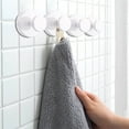 thumbnail image 3 of JingChun 1Pc Suction Cup Hooks for Shower, Bathroom, Kitchen, Glass Door, Mirror, Tile – Loofah, Towel, Coat, Bath Robe Hook Holder Waterproof, 3 of 4