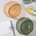 thumbnail image 3 of Transparent Fruit Bowl with Golden Edge - Large Capacity, Food Grade, Wide Mouth, Snack Candy Orange Food Dish Plate, Kitchen Supplies, 3 of 8