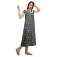 thumbnail image 3 of Moomaya Chemise de Nuit à Manches Courtes Imprimée pour Femmes en Coton, 3 of 5