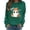 Dark Green, variant on Womens Sweatshirt Casual Coffee Ghost Pumpkin Graphic Crew Neck Long Sleeve Pullover Cutecore Streetwear Halloween Top Fall Spring Outfits Black L