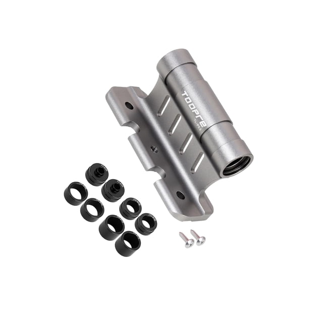 ZheElen Bikes Block Fork Mount Car Roof Support Holder Rack Stand Bike for Cross Bar Titanium Titanium 11x3.8x5.8cm