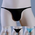 thumbnail image 4 of Men Low Waist Sheer See Through Bulge Underwear Briefs Underpants Panties, 4 of 9