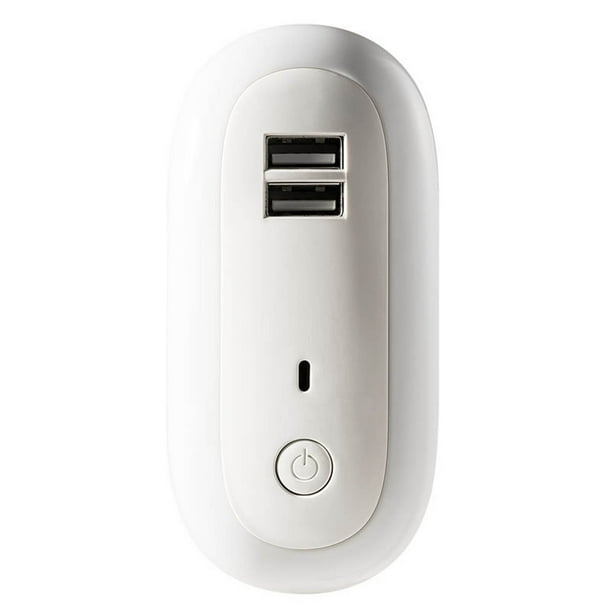Las Luces Nocturnas se conectan a la Pared, Iluminació de Pared de Brillo Ajustable Con 2 Puertos de Carga USB para Sala de Estar