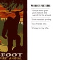 thumbnail image 3 of Spokane, Washington, Bigfoot is My Spirit Animal Birch Wood Wall Sign (6x9 Rustic Home Decor, Ready to Hang Art), 3 of 5