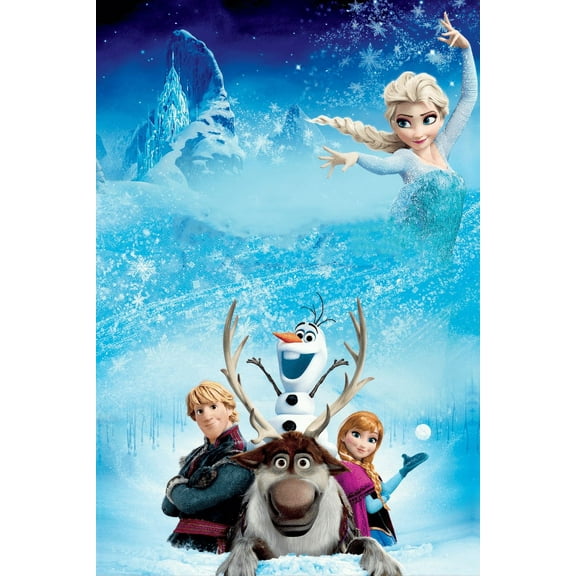 Frozen Elsa Anna Olaf Princess Prince DIY 5D Diamond Digital Painting Kit Crystal Rhinestone Embroidery Cross-stitch artwork Crafts Canvas wall decoration Birthday gift 12 X 16 inches