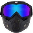 thumbnail image 4 of Lunettes de Moto en Verre avec Masque Facial Amovible, 4 of 5