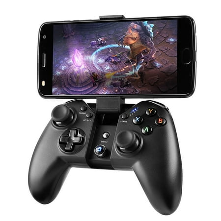 Game Controller, MAD GIGA X100 Wireless Controller Joystick with a Phone Holder, Turbo function, Dual Vibration Feedback Gamepad for PC / Phone / TV Box / Android Tablet / PS3 / Samsung Gear