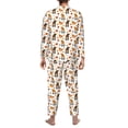 thumbnail image 7 of Salouo Halloween Gnomes Print Button-Front Long Sleeve Pajama Set for Men, Soft 2Pjs Men's Long Sleeve Sleepwear -Medium, 7 of 7