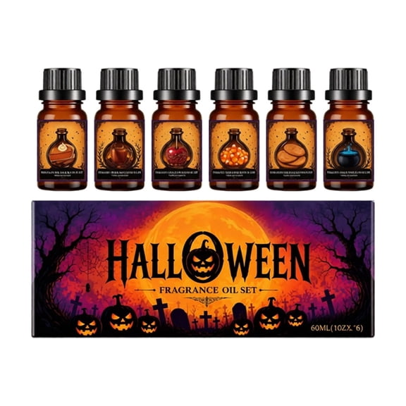 Anxinwu Halloween Oil Gift Set for Home Diffuser - with Festive Scents Aromatherapy for Seasonal Decoration and Relaxation