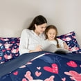 thumbnail image 5 of Castle Fairy Kawaii Axolotl Twin Comforter Sets,Pink Animal Salamander Bedding Set, 5 of 8