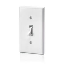 120 V White Universal Dimmable LED - CFL & MLV with Incandescent & Halogen Toggle-Slide Dimmer