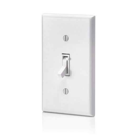 120 V White Universal Dimmable LED - CFL & MLV with Incandescent & Halogen Toggle-Slide Dimmer