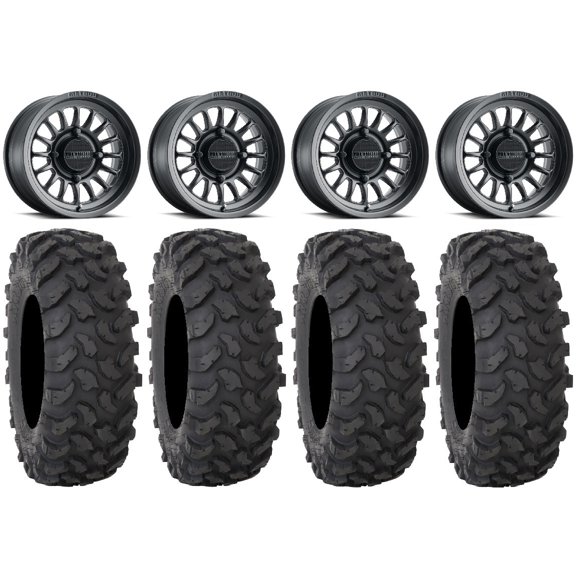 Method 411 15" Black (5 2) Wheels 37" XTR370 Tires Sportsman RZR Ranger