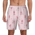 thumbnail image 3 of Uemuo Poodle Dog Pattern Mens Swim Trunks Quick Dry Board Shorts with Mesh Lining, Stretch Beach Shorts Quick Dry No-Chafing Board Shorts-3X-Large, 3 of 9