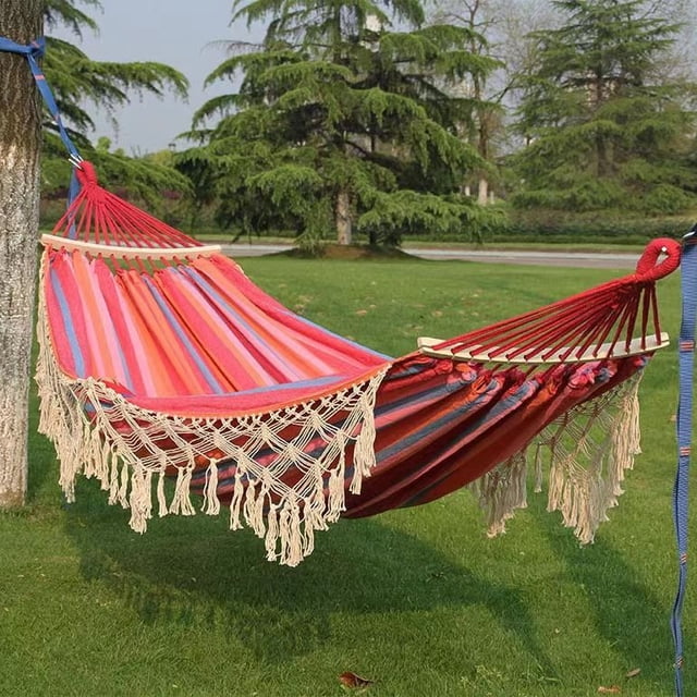 Hamacas portátiles para jardín al aire libre, tela de paracaídas de apertura rápida, hamaca colgante doble para viaje, Camping y dormir