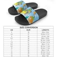 thumbnail image 2 of GZHJMY Stylish Slides for Women Men, Cartoon World Map Soft Flexible Slip-on Sandals Slippers, 2 of 7