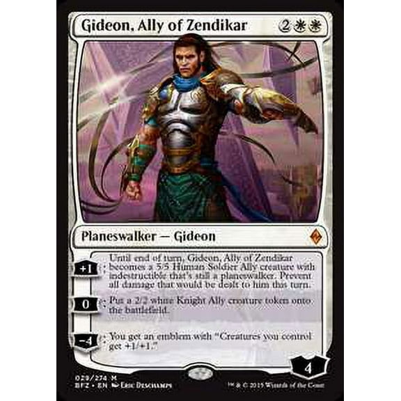 MtG Battle for Zendikar Gideon, Ally of Zendikar