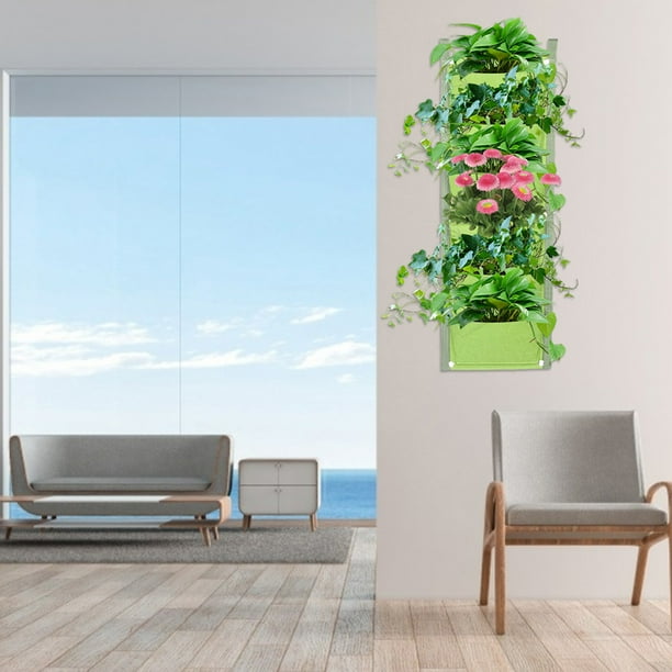Bolsas Verticales Para Cultivo De Plantas De Jardín De Hierbas, Macetas De Tela Para Plantas, Terraza, Patios Grandes, Apartamentos Para Jardines En La Azotea, Balcones De Jardín