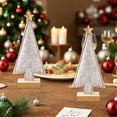 thumbnail image 6 of Tabletop Christmas Tree Christmas Decoration Felt Decorative Mini Xmas Tree Table Centerpiece for Home Decor Fireplace Office, 6 of 6