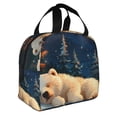 thumbnail image 2 of Vsdgher Starry Sky Sleep White Bear Print Lunch Bag, Lunch Box for Women Adult Men, Lunch Tote Insulated Cooler Lunch Container for Work/Office/Picnic/Travel, 2 of 8
